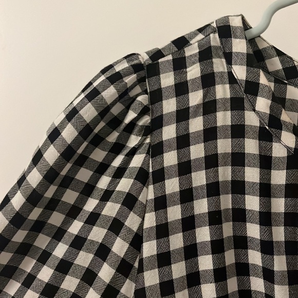 Loft gingham long sleeve blouse - Picture 3 of 5